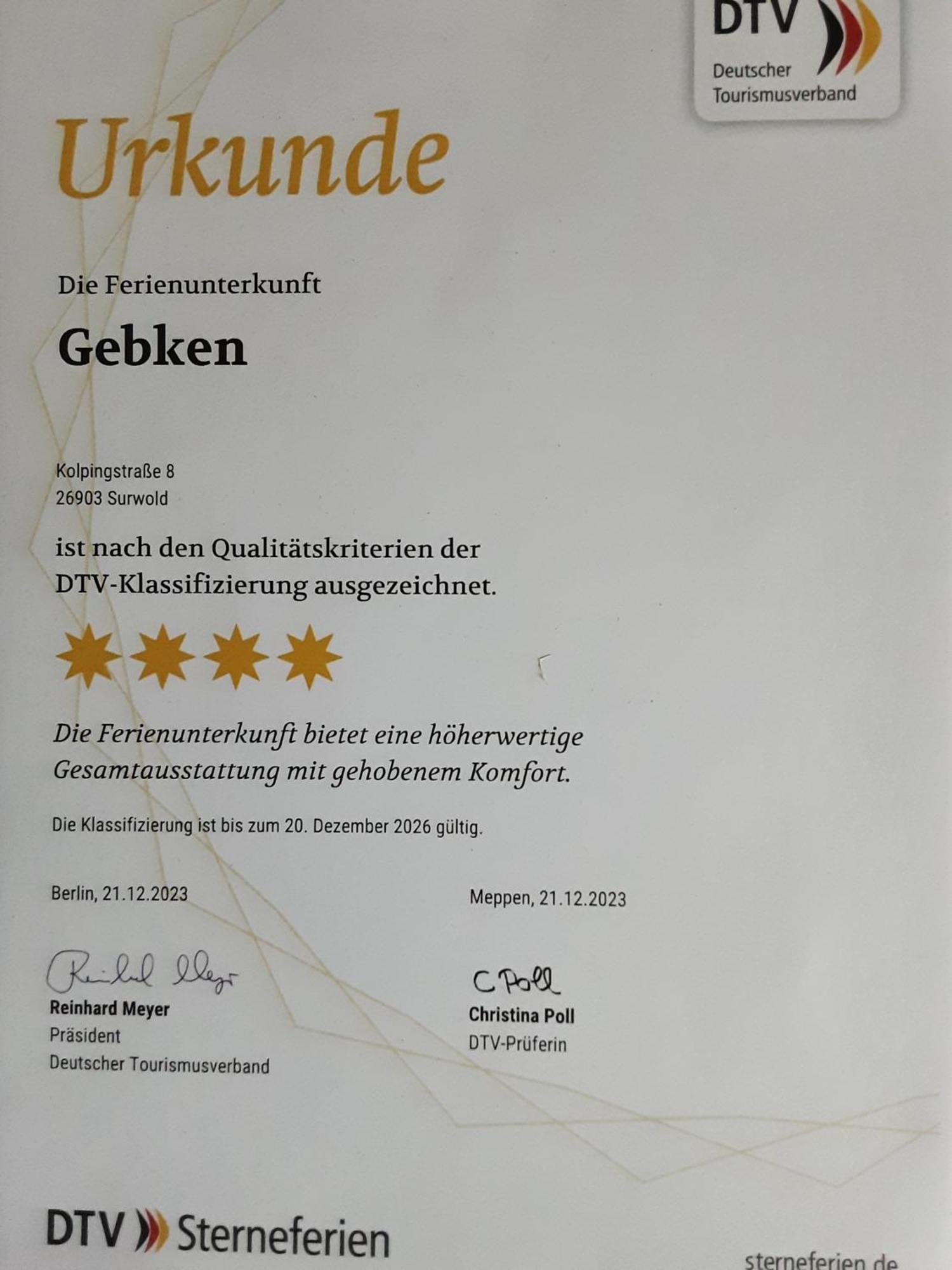 Ferienwohnung Gebken Borgerwald 外观 照片